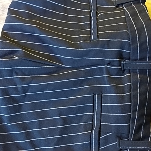 Active Avenue Small Black Pinstripe Pants - Picture 3 of 4